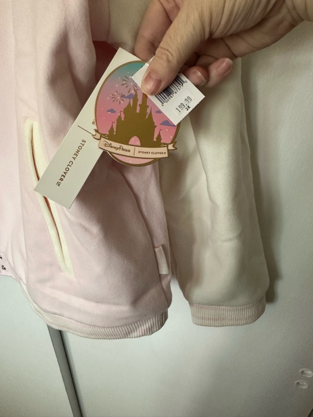 Disney x Stoney Clover Pink Varsity Jacket new with tags size 2x - Picture 5 of 11